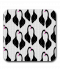 ที่รองแก้ว เอ็มดีเอฟ Black swans pattern MDF Square coaster